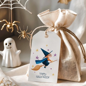 Halloween ajándékkísérő kártyacsomag, Harry Potter ajándékátadó címke szett 4 db, Otthon & Életmód, Dekoráció, Halloween, Halloweeni meghívó, képeslap, ajándékkísérő, Fotó, grafika, rajz, illusztráció, Papírművészet, MESKA