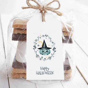 Halloween ajándékkísérő kártyacsomag, ajándékátadó címke szett 5 db - otthon & életmód - dekoráció - halloween - halloweeni meghívó, képeslap, ajándékkísérő - Meska.hu