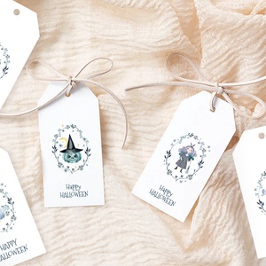 Halloween ajándékkísérő kártyacsomag, ajándékátadó címke szett 5 db - otthon & életmód - dekoráció - halloween - halloweeni meghívó, képeslap, ajándékkísérő - Meska.hu
