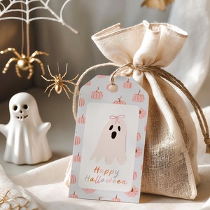 Halloween ajándékkísérő kártyacsomag, ajándékátadó címke szett 5 db - otthon & életmód - dekoráció - halloween - halloweeni meghívó, képeslap, ajándékkísérő - Meska.hu