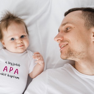 Legjobb anya, apa vicces anyák, apák napi baba body, ajándék - ruha & divat - babaruha & gyerekruha - body - Meska.hu