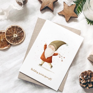 Karácsonyi képeslap, erdei üdvözlőlap, ajándékkísérő szett 3 db - karácsony - karácsonyi ajándékozás - karácsonyi képeslap, üdvözlőlap, ajándékkísérő - Meska.hu