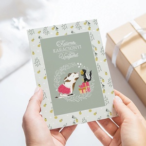 Karácsonyi képeslap, téli üdvözlőlap, ajándékkísérő szett 3 db - karácsony - karácsonyi ajándékozás - karácsonyi képeslap, üdvözlőlap, ajándékkísérő - Meska.hu