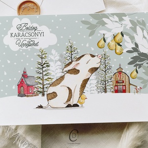 Karácsonyi képeslap, téli üdvözlőlap, ajándékkísérő szett 3 db, Karácsony, Karácsonyi ajándékozás, Karácsonyi képeslap, üdvözlőlap, ajándékkísérő, Papírművészet, Fotó, grafika, rajz, illusztráció, MESKA