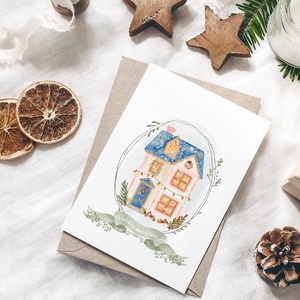 Karácsonyi képeslap, téli üdvözlőlap, ajándékkísérő szett 3 db - karácsony - karácsonyi ajándékozás - karácsonyi képeslap, üdvözlőlap, ajándékkísérő - Meska.hu