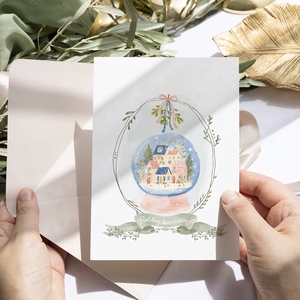 Karácsonyi képeslap, téli üdvözlőlap, ajándékkísérő szett 3 db - karácsony - karácsonyi ajándékozás - karácsonyi képeslap, üdvözlőlap, ajándékkísérő - Meska.hu