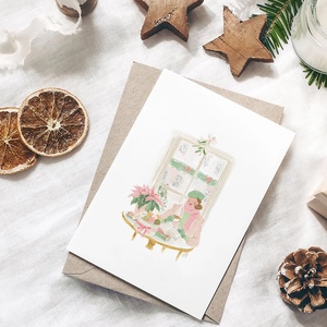 Karácsonyi képeslap, téli üdvözlőlap, ajándékkísérő szett 3 db - karácsony - karácsonyi ajándékozás - karácsonyi képeslap, üdvözlőlap, ajándékkísérő - Meska.hu