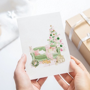 Macskás karácsonyi képeslap, téli üdvözlőlap, ajándékkísérő szett 3 db, Karácsony, Karácsonyi lakásdekoráció, Karácsonyi lakásdíszek, Fotó, grafika, rajz, illusztráció, Papírművészet, MESKA