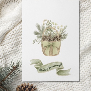 Karácsonyi képeslap, natural üdvözlőlap, ajándékkísérő szett 3 db - karácsony - karácsonyi ajándékozás - karácsonyi képeslap, üdvözlőlap, ajándékkísérő - Meska.hu