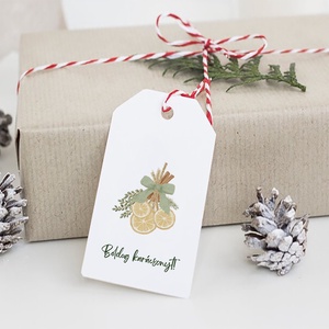 Karácsonyi ajándékkísérő kártya, ajándékátadó címke szett 5 db - karácsony - karácsonyi ajándékozás - karácsonyi képeslap, üdvözlőlap, ajándékkísérő - Meska.hu