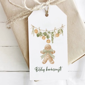 Karácsonyi ajándékkísérő kártya, ajándékátadó címke szett 5 db - karácsony - karácsonyi ajándékozás - karácsonyi képeslap, üdvözlőlap, ajándékkísérő - Meska.hu