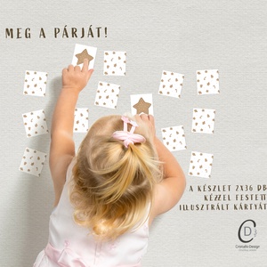 Karácsonyi memóriajáték, fejlesztő kártyajáték szett 2x36 db - karácsony - mikulás - mikulás ajándékok - Meska.hu