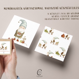 Karácsonyi memóriajáték, fejlesztő kártyajáték szett 2x36 db - Meska.hu