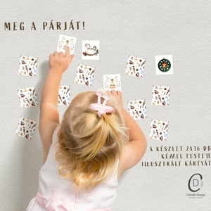 Karácsonyi memóriajáték, Diótörő mesés fejlesztő kártyajáték szett 2x36 db - játék & sport - készségfejlesztő és logikai játék - memória játékok - Meska.hu