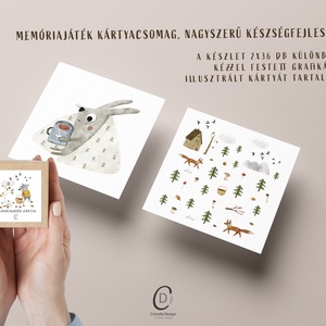 Memóriajáték, őszi fejlesztő kártyajáték szett 2x36 db - játék & sport - készségfejlesztő és logikai játék - memória játékok - Meska.hu