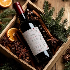 Karácsonyi borospalack címke, pálinkás címke, ajándékátadó, egyedi italos üveg matrica - karácsony - karácsonyi ajándékozás - karácsonyi képeslap, üdvözlőlap, ajándékkísérő - Meska.hu