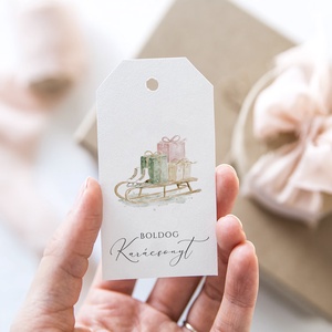 Karácsonyi ajándékkísérő, greenery, pink ajándékátadó címke szett 6 db, Karácsony, Karácsonyi ajándékozás, Karácsonyi képeslap, üdvözlőlap, ajándékkísérő, Fotó, grafika, rajz, illusztráció, Papírművészet, MESKA