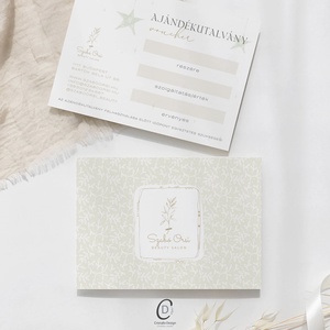 Karácsonyi ajándékutalvány, fodrász, kozmetikus, masszőr, műkörmös, pedikűrös - karácsony - karácsonyi ajándékozás - karácsonyi képeslap, üdvözlőlap, ajándékkísérő - Meska.hu