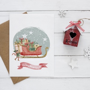 Karácsonyi képeslap, téli üdvözlőlap, ajándékkísérő szett 3 db - karácsony - karácsonyi ajándékozás - karácsonyi képeslap, üdvözlőlap, ajándékkísérő - Meska.hu