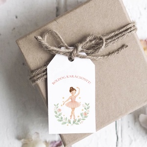 Karácsonyi ajándékkísérő, diótörő ajándékátadó címke szett 6 db - karácsony - karácsonyi ajándékozás - karácsonyi képeslap, üdvözlőlap, ajándékkísérő - Meska.hu