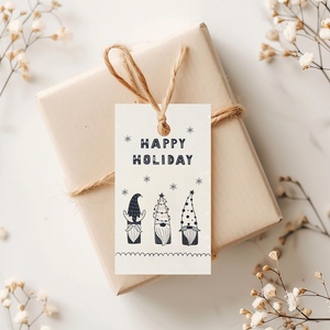 Karácsonyi ajándékkísérő, Hygge ajándékátadó címke szett 5 db - karácsony - karácsonyi ajándékozás - karácsonyi képeslap, üdvözlőlap, ajándékkísérő - Meska.hu