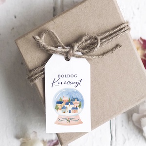 Karácsonyi ajándékkísérő, ajándékátadó címke szett 6 db - karácsony - karácsonyi ajándékozás - karácsonyi képeslap, üdvözlőlap, ajándékkísérő - Meska.hu