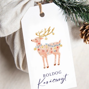 Karácsonyi ajándékkísérő, ajándékátadó címke szett 6 db - Meska.hu