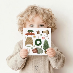 Cozy karácsonyi képeslap, kinyitható üdvözlőlap - karácsony - karácsonyi ajándékozás - karácsonyi képeslap, üdvözlőlap, ajándékkísérő - Meska.hu