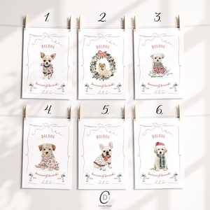 Kutyás karácsonyi képeslap, ünnepi üdvözlőlap, ajándékkísérő - karácsony - karácsonyi ajándékozás - karácsonyi képeslap, üdvözlőlap, ajándékkísérő - Meska.hu