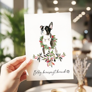 Kutyás karácsonyi képeslap, ünnepi üdvözlőlap, ajándékkísérő - karácsony - karácsonyi ajándékozás - karácsonyi képeslap, üdvözlőlap, ajándékkísérő - Meska.hu