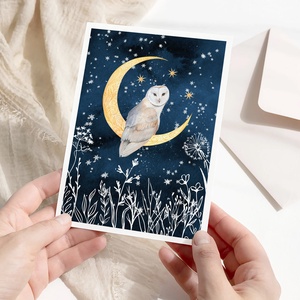 Karácsonyi képeslap, üdvözlőlap, erdei állatos ajándékkísérő - karácsony - karácsonyi ajándékozás - karácsonyi képeslap, üdvözlőlap, ajándékkísérő - Meska.hu