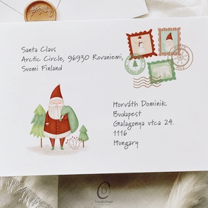 Mikulás levél, levél a Mikulásnak, borítékkal, karácsonyi - karácsony - mikulás - mikulás ajándékok - Meska.hu