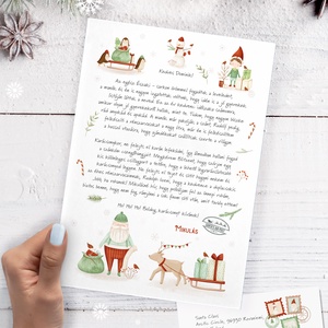 Mikulás levél, levél a Mikulásnak, borítékkal, karácsonyi - Meska.hu