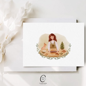 Karácsonyi képeslap, natural üdvözlőlap, macskás ajándékkísérő szett 3 db - karácsony - karácsonyi ajándékozás - karácsonyi képeslap, üdvözlőlap, ajándékkísérő - Meska.hu