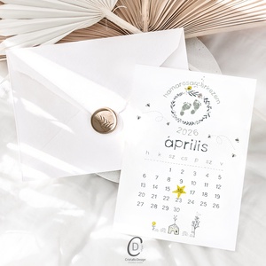 Bababejelentő kártya, hamarosan érkezem képeslap, ajándékkísérő - baba - mama - babaemlékek - bababejelentők - Meska.hu