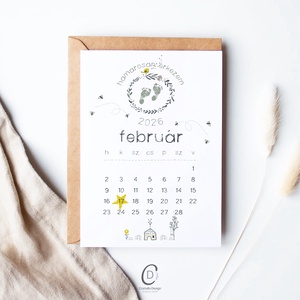 Bababejelentő kártya, hamarosan érkezem képeslap, ajándékkísérő - baba - mama - babaemlékek - bababejelentők - Meska.hu