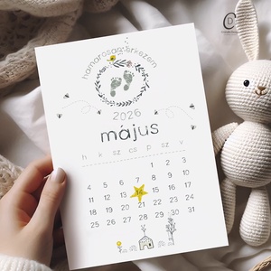 Bababejelentő kártya, hamarosan érkezem képeslap, ajándékkísérő - Meska.hu