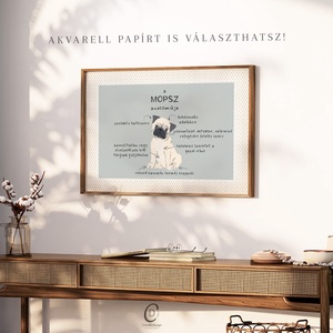 Kutya anatómia poszter, vicces kutyás falikép, dekoráció - otthon & életmód - dekoráció - kép & falikép - poszter - Meska.hu