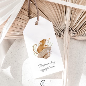 Köszönőajándék óvó néniknek, dadusoknak, ballagásra búcsúajándék, erdei állatos ajándékkísérő szett 6db - otthon & életmód - papír, írószer - ajándékozás kellékei - ajándékkísérő - Meska.hu