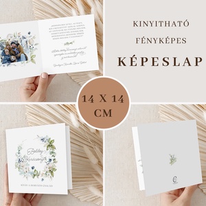 Fényképes karácsonyi képeslap, családi üdvözlőlap, greenery ajándékkísérő - karácsony - karácsonyi ajándékozás - karácsonyi képeslap, üdvözlőlap, ajándékkísérő - Meska.hu