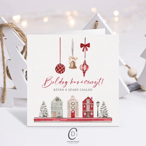 Fényképes karácsonyi képeslap, családi üdvözlőlap, ajándékkísérő, Karácsony, Karácsonyi ajándékozás, Karácsonyi képeslap, üdvözlőlap, ajándékkísérő, Fotó, grafika, rajz, illusztráció, Papírművészet, MESKA