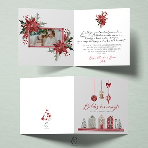 Fényképes karácsonyi képeslap, családi üdvözlőlap, ajándékkísérő - karácsony - karácsonyi ajándékozás - karácsonyi képeslap, üdvözlőlap, ajándékkísérő - Meska.hu