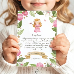 Keresztszülő felkérő kártya, személyre szabott ajándékkísérő, személyre szoló képeslap, Játék & Sport, Keresztelőajándékok, Fotó, grafika, rajz, illusztráció, Papírművészet, MESKA