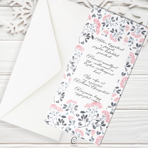 Köszönőajándék óvónéniknek, dadusoknak, karácsonyra köszöntő, verses ajándékkísérő - karácsony - karácsonyi ajándékozás - karácsonyi képeslap, üdvözlőlap, ajándékkísérő - Meska.hu