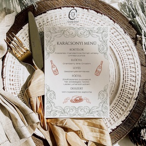 Karácsonyi menükártya, étlap, itallap - karácsony - karácsonyi lakásdekoráció - ünnepi asztaldekoráció - Meska.hu