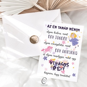 Köszönőajándék óvónéniknek, dadusoknak, ballagásra búcsúajándék, ajándékkísérő - otthon & életmód - papír, írószer - ajándékozás kellékei - ajándékkísérő - Meska.hu