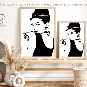 Audrey Hepburn poszter, kép, vászonkép, dekoráció - otthon & életmód - dekoráció - kép & falikép - poszter - Meska.hu