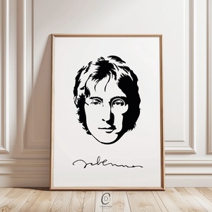 John Lennon poszter, kép, vászonkép, dekoráció, Otthon & Életmód, Dekoráció, Kép & Falikép, Poszter, Fotó, grafika, rajz, illusztráció, Papírművészet, MESKA