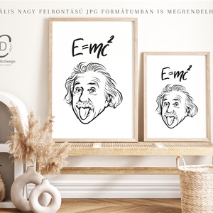 Albert Einstein poszter, kép, vászonkép, dekoráció - otthon & életmód - dekoráció - kép & falikép - poszter - Meska.hu