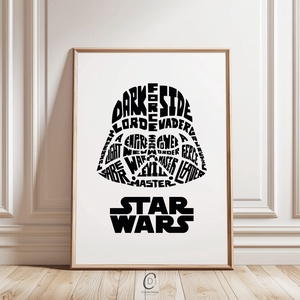 Darth Vader poszter, Star Wars kép, vászonkép, dekoráció - Meska.hu